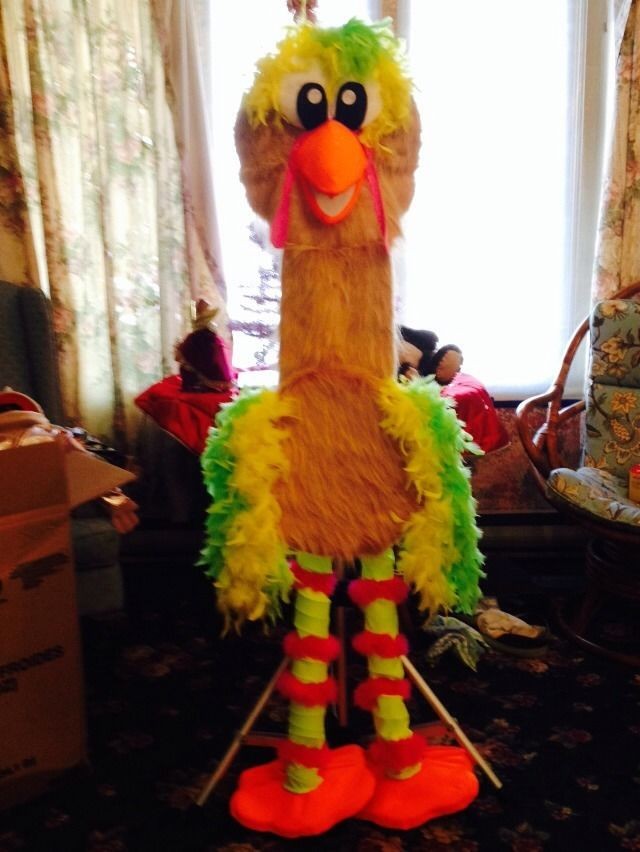 Jasons yellow bird puppet/costume