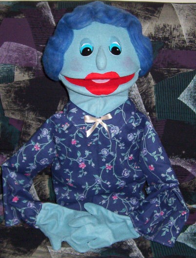 Deluxe Extra Large Blue Mom Puppet 