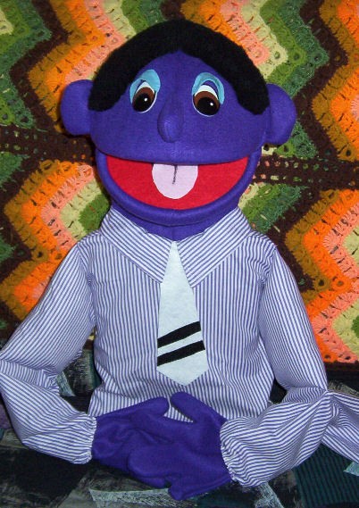 Deluxe Extra Large Purple Dad Puppet