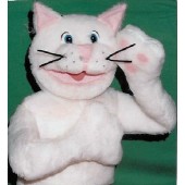 Cat puppet white 