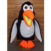 Blacklight Penguin Puppet 