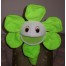 Blacklight Green field flower puppet 