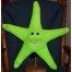 Blacklight green starfish puppet 