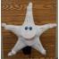 Blacklight White Starfish puppet