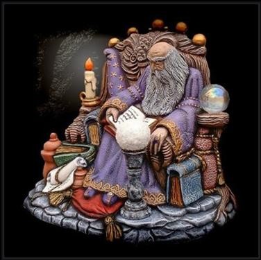 Fantasy Ceramics for Sale - Unpainted Ceramic Wizard Figurines | R & R